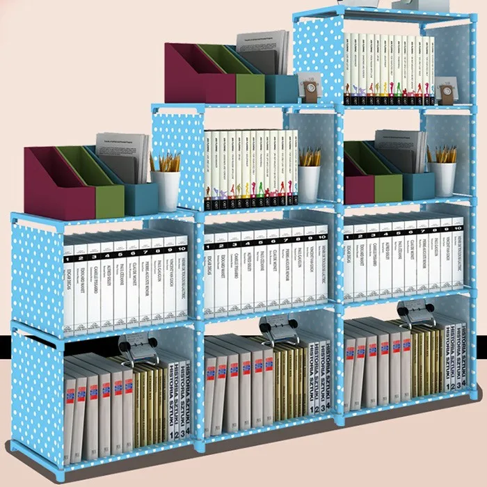 High Quality Non woven Fabric Bookcase Diy  Bookshelf 