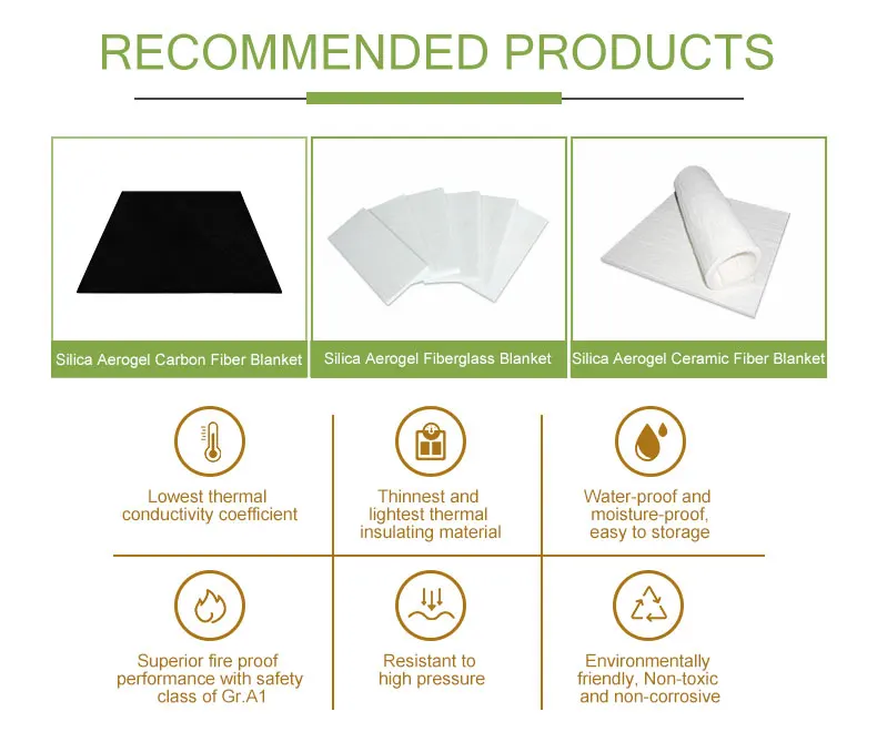 10mm Aerogel Aluminum Flexible Thermal Insulation Tube Mat