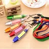 Multifunctional Promotional Ballpoint Pens Sticky Notes LED Light Pen New Cute Stationery Lanyard Notes Light Pen