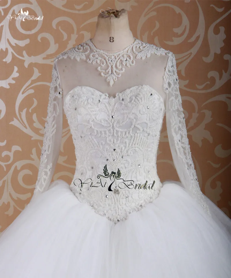 rsw755 de manga larga vestido de vestidos de novia aliexpress china