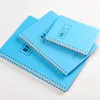 Cheap bulk lined notebook A5 color cover notebook double coil create spiral bound book