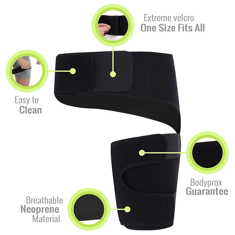 Black Or Blue Neoprene Orthopedic Hip Support Thigh Wrap Hip Support ...