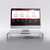 Modern design lucite perspex computer table clear acrylic plexiglass furniture
