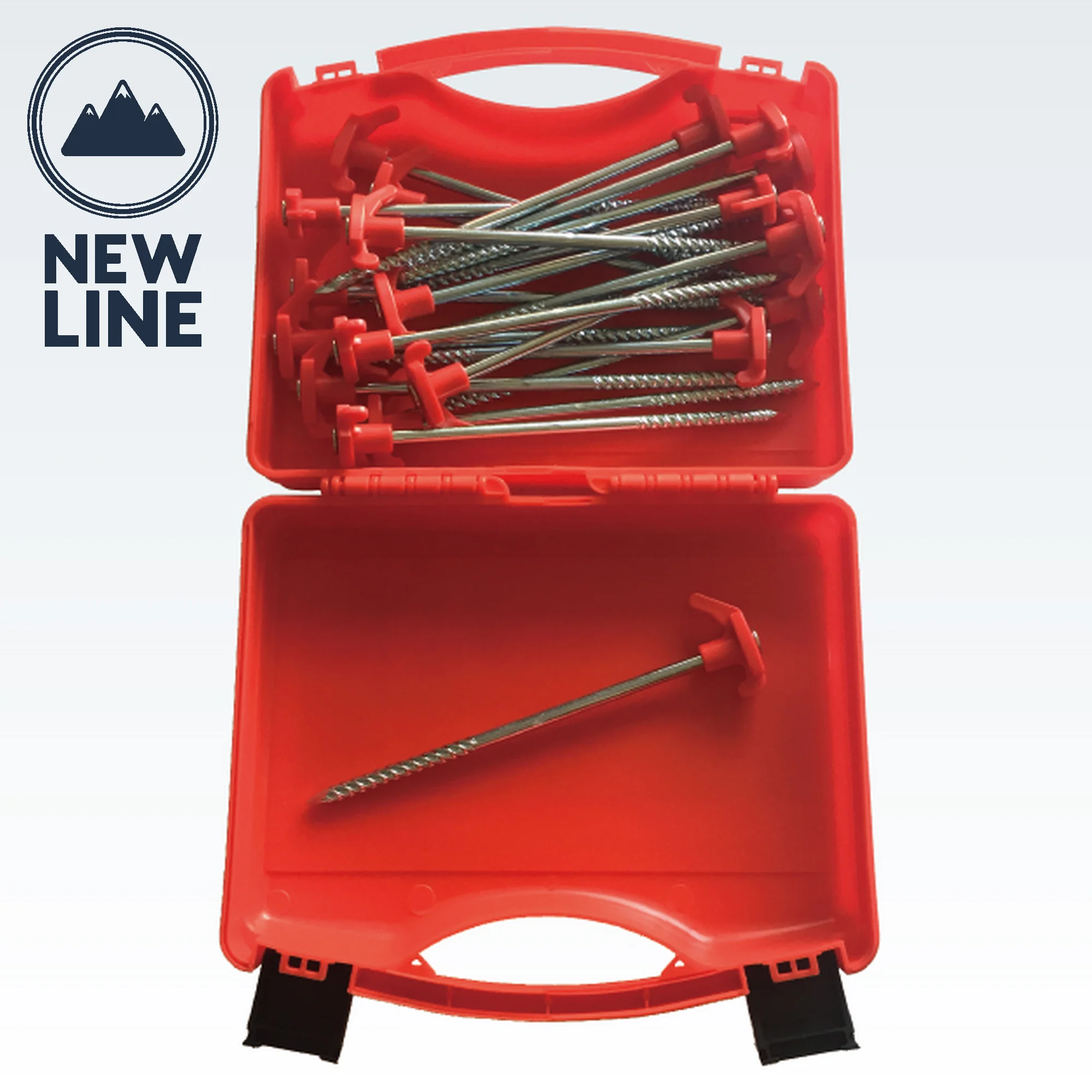 20 Pcs 205mm Galvanized Stainless Steel Heavy Duty Screws Tent Pegs