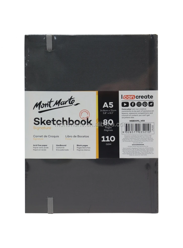 Mont Marte Signature Hardbound Sketch Book 110gsm A5 Artist Sketchbook Buy Artist Sketchbook