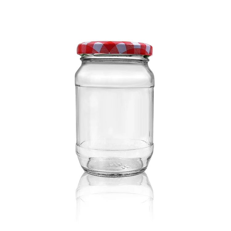 honey glass bottle 280ml flint jam jar