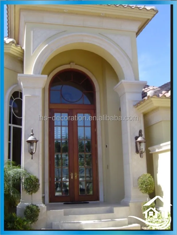 Exterior puerta de arco de piedra rodean- Marcos para puertas y