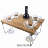 Picnic wine table wine lovers table for beach picnic wood