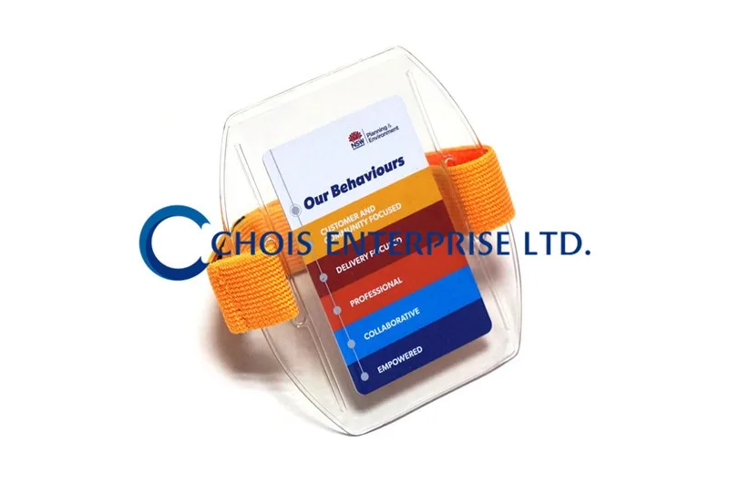 High Quality Low Cost Sports Armband Badge Holder,Clear Pvc & Colorful