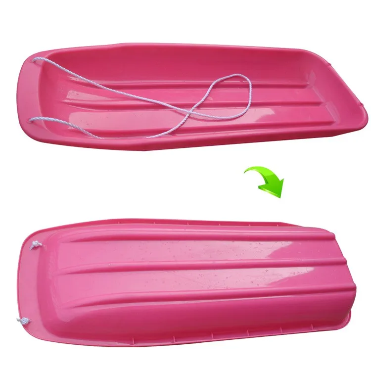 48" Length Snow Sled For Adults / Eu Standard Kids Folding Plastic Snow