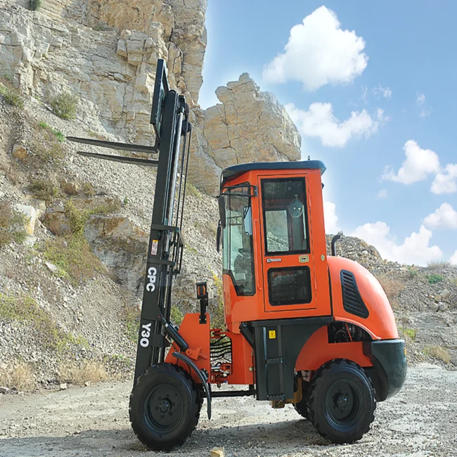 off road forklift with dodge gas engine