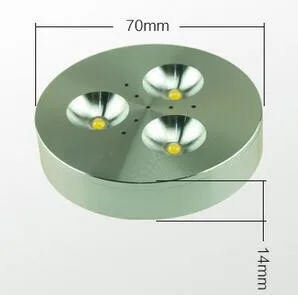 3W ceiling led puck light DC 12V led cabinet led puck light
