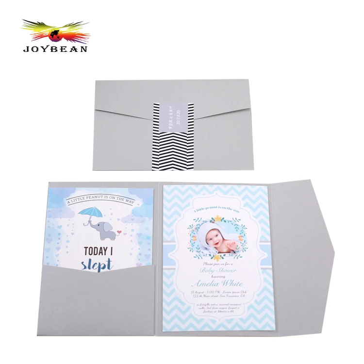 Wholesale Elegant Pocket Fold Wedding Invitations Buy Pocket Fold