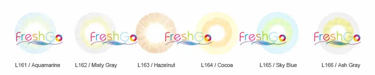 6 Colors Freshgo BARBIE Color Contact Lens Soft Colored Circle Eye Contact Lenses Yearly Wholesale