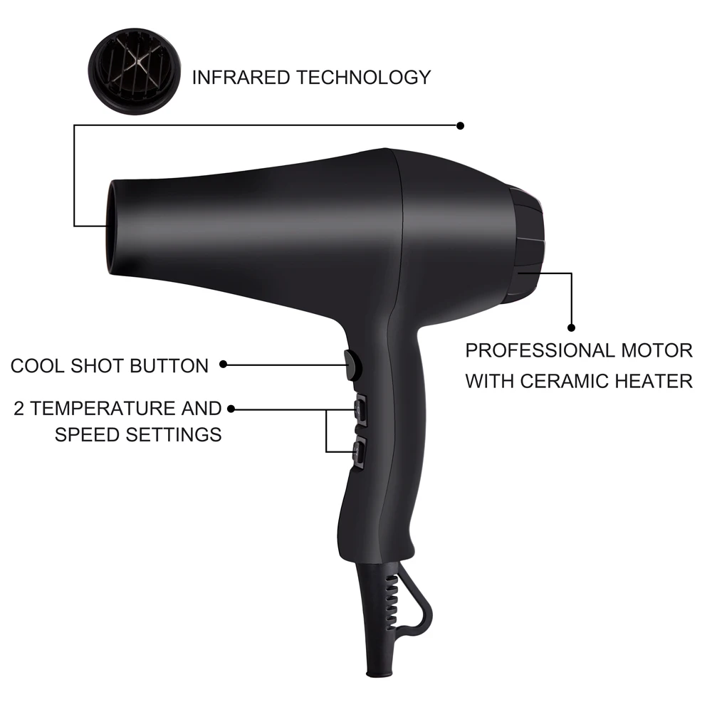 Ultra Quiet Super Blow Dryer Wholesale Electric Lightweight Salon Hair