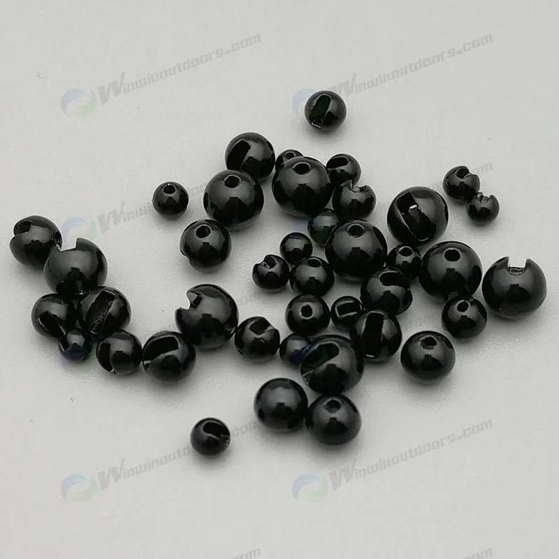 Slotted beads black  (2)