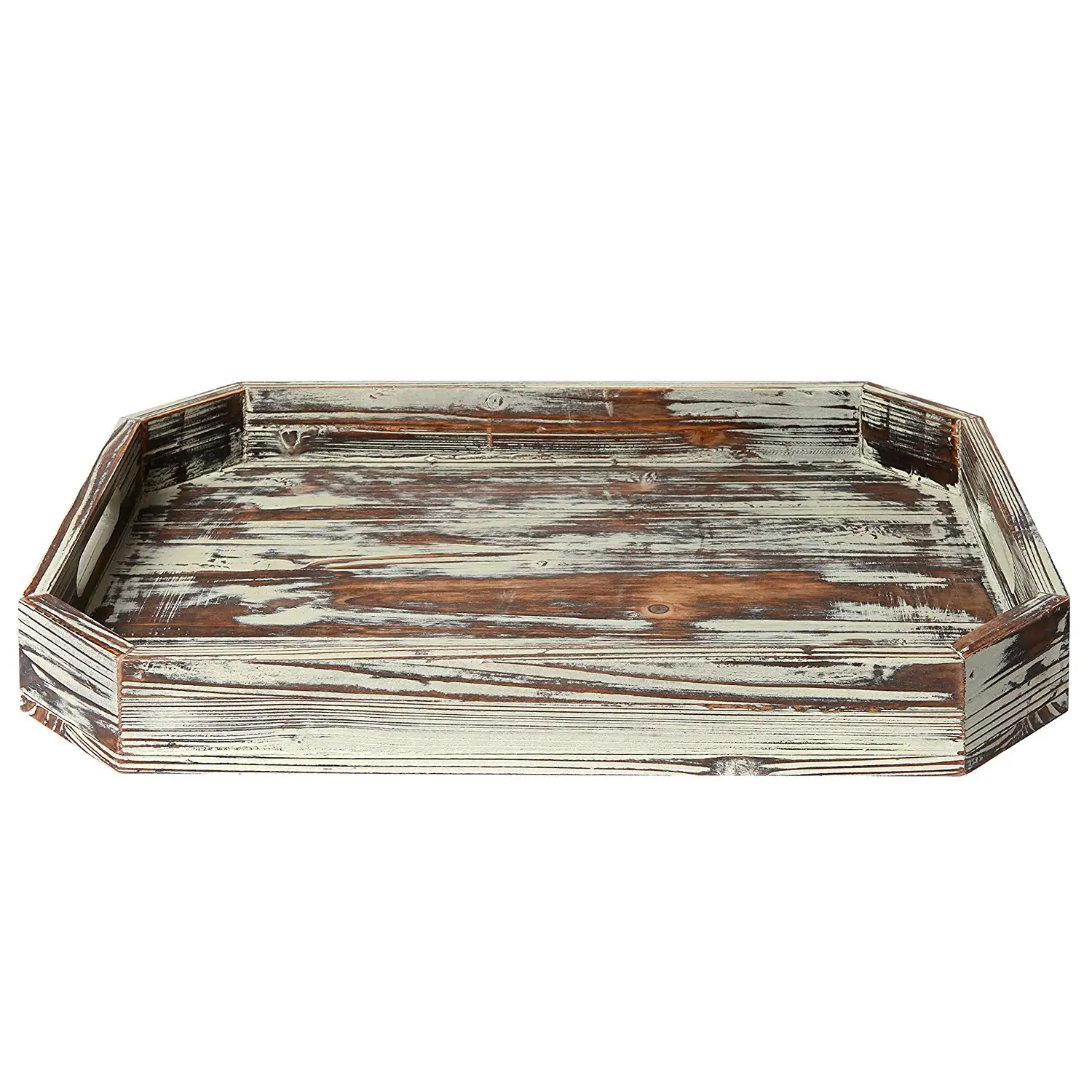 white serving tray with handles