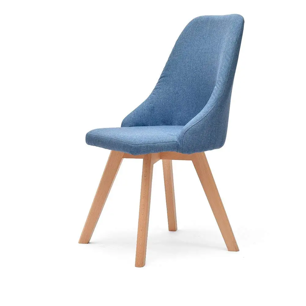 Chair-cotton/cotton backrest chair/Nordic home chair/adult desk chair/simple stool/dining room solid wood dining chair/bar stool/cash register stool (multicolor optional) (Color : 2)