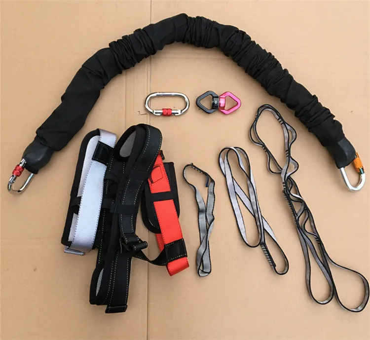PRIOR FITNESS Professional Heavy Bungee Cord Jump For Home Gym Yoga Bungee 4D Training Pro Tool Bungee Exercise