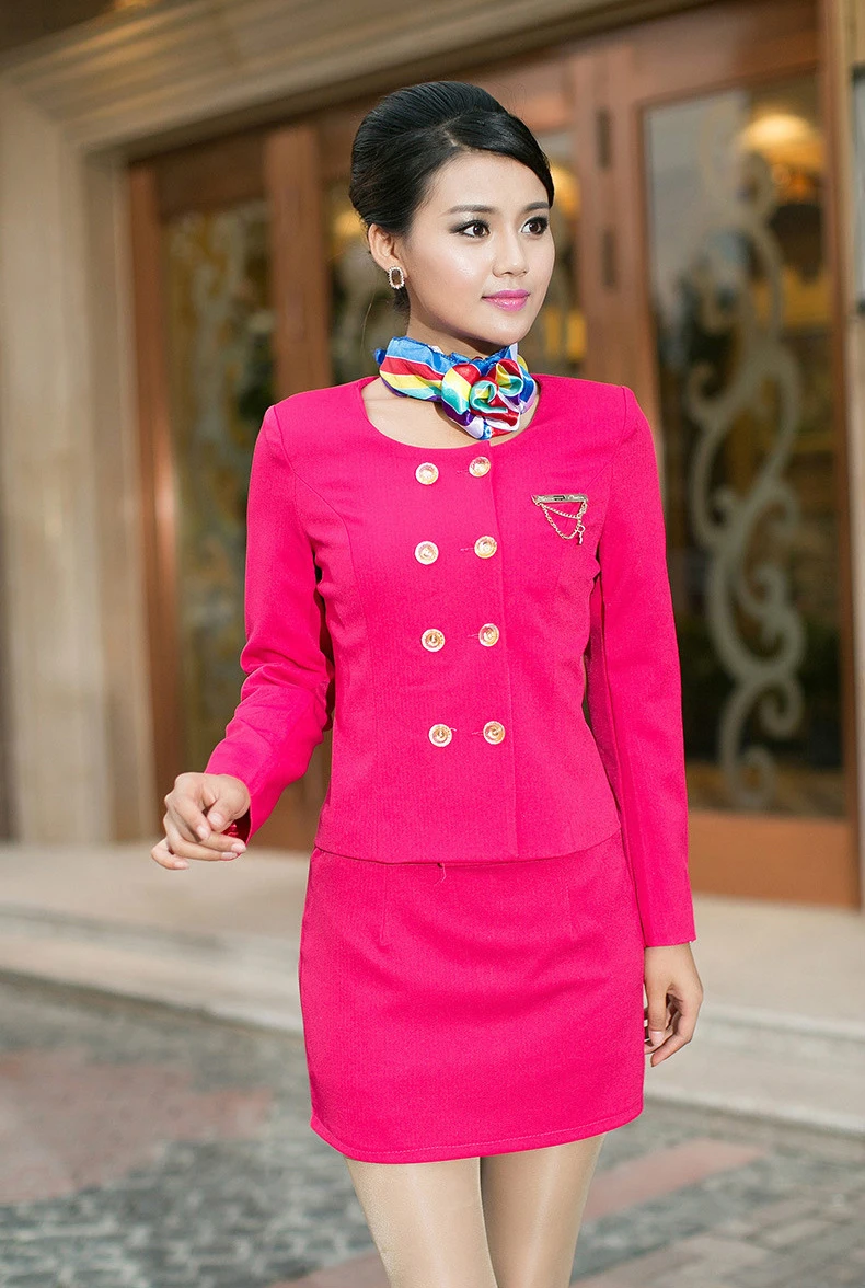 Fashion Airline Hostess Uniformair Stewardess Uniform For Stewardess