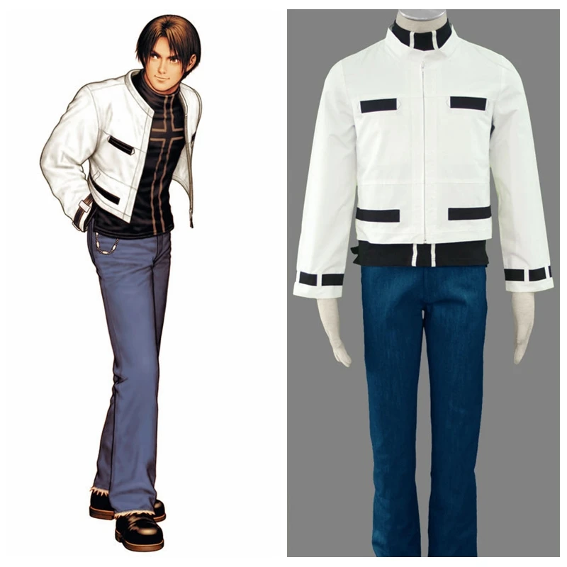 Anime Costumes The King of Fighters Kyo Kusanagi Black Suit Set Cosplay Costumes