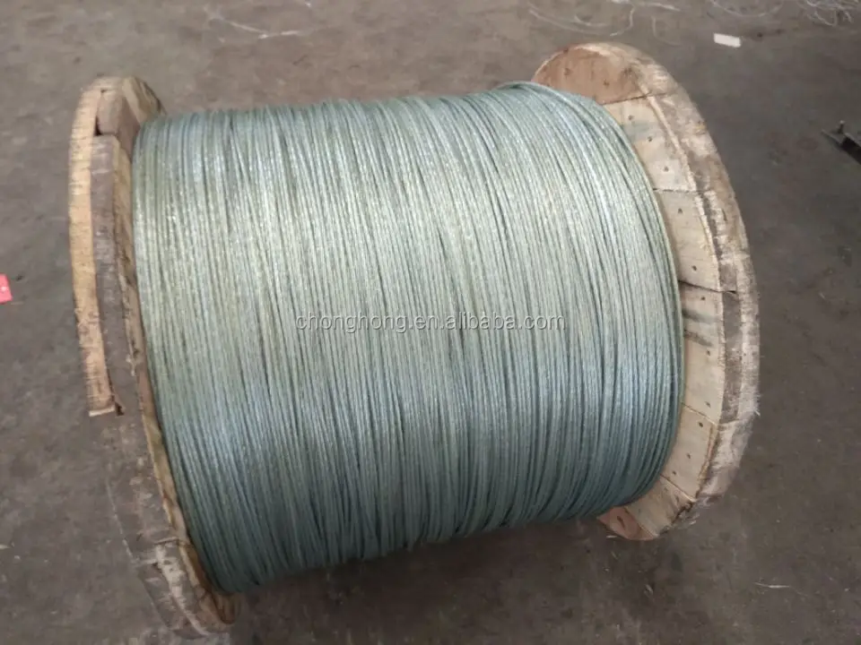 IEC 888 ZincCoated Steel Wire Strand Conductors, View Single Conductor