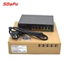 SDAPO PSE604EX V2.0 4 poe+2 uplink extender 250M IEEE802 3af at poe switch 48v power 65W