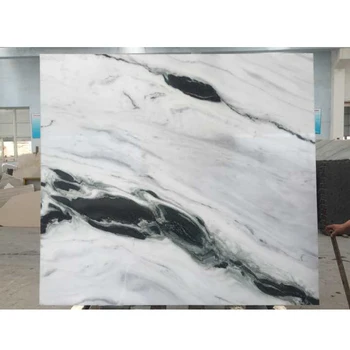 Exotic Black Panda White Marble Slabs With Book Matched Pattern Exotic Black Panda White Marble Slabs With Book Matched Pattern