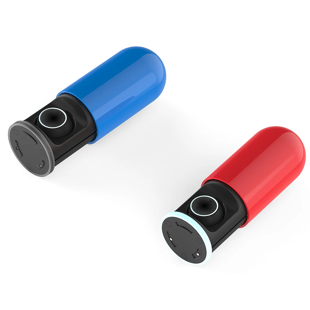 Touch Control Led True Wireless Bluetooth V5.0 invisible Pill Capsule Portable Earphone&Headphone - ANKUX.COM