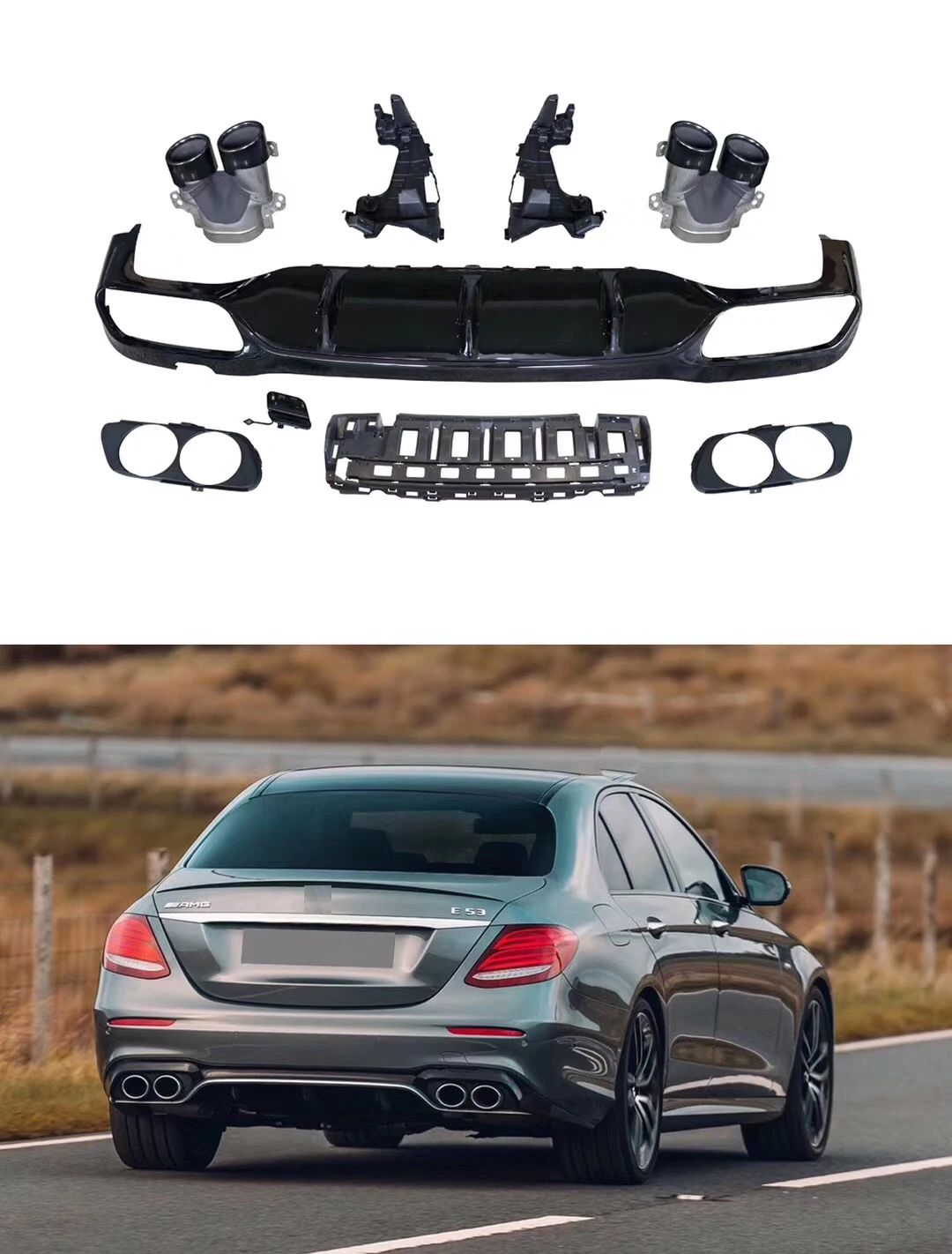 車部品for Mercedes Benz E Class W213 E53 Amg Style Rear Lipとtail Lip - Buy  ディフューザーと排気ヒント W213 E53 Amg スタイル、部品ベンツスマート Amg スタイル、リアリップと排気管用メルセデスベンツ E クラス  W213 E53 Product on Alibaba.com