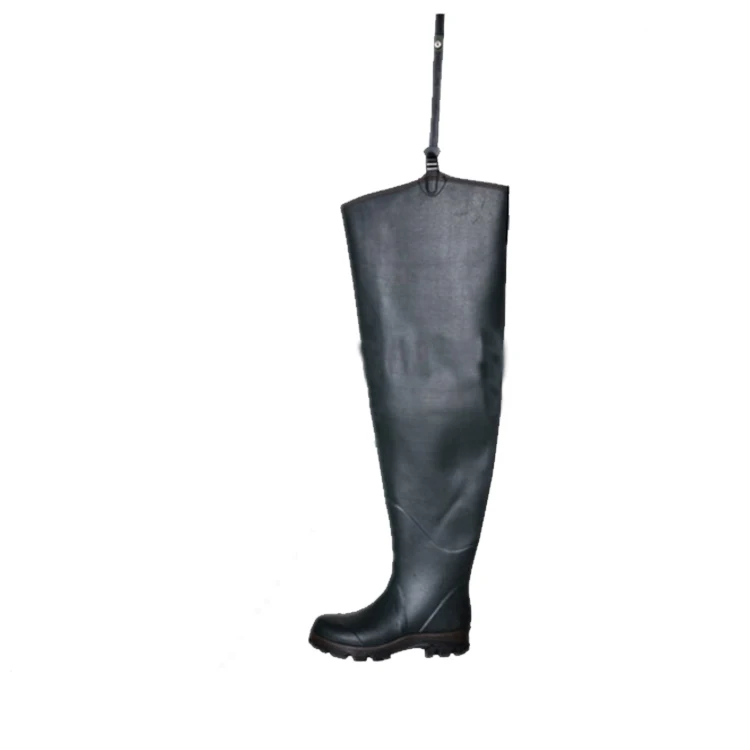 thigh high rubber fishing boots