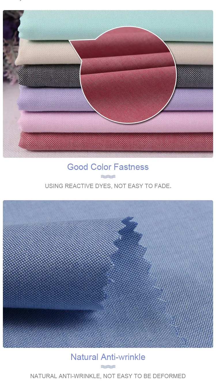 Hot Sale Custom Stock 100% Cotton Oxford Shirting Fabrics - Buy Pure ...