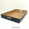 Wood Tray Coffee Snack Food Meals Serving Tray Traditional Bamboo Tea Tray