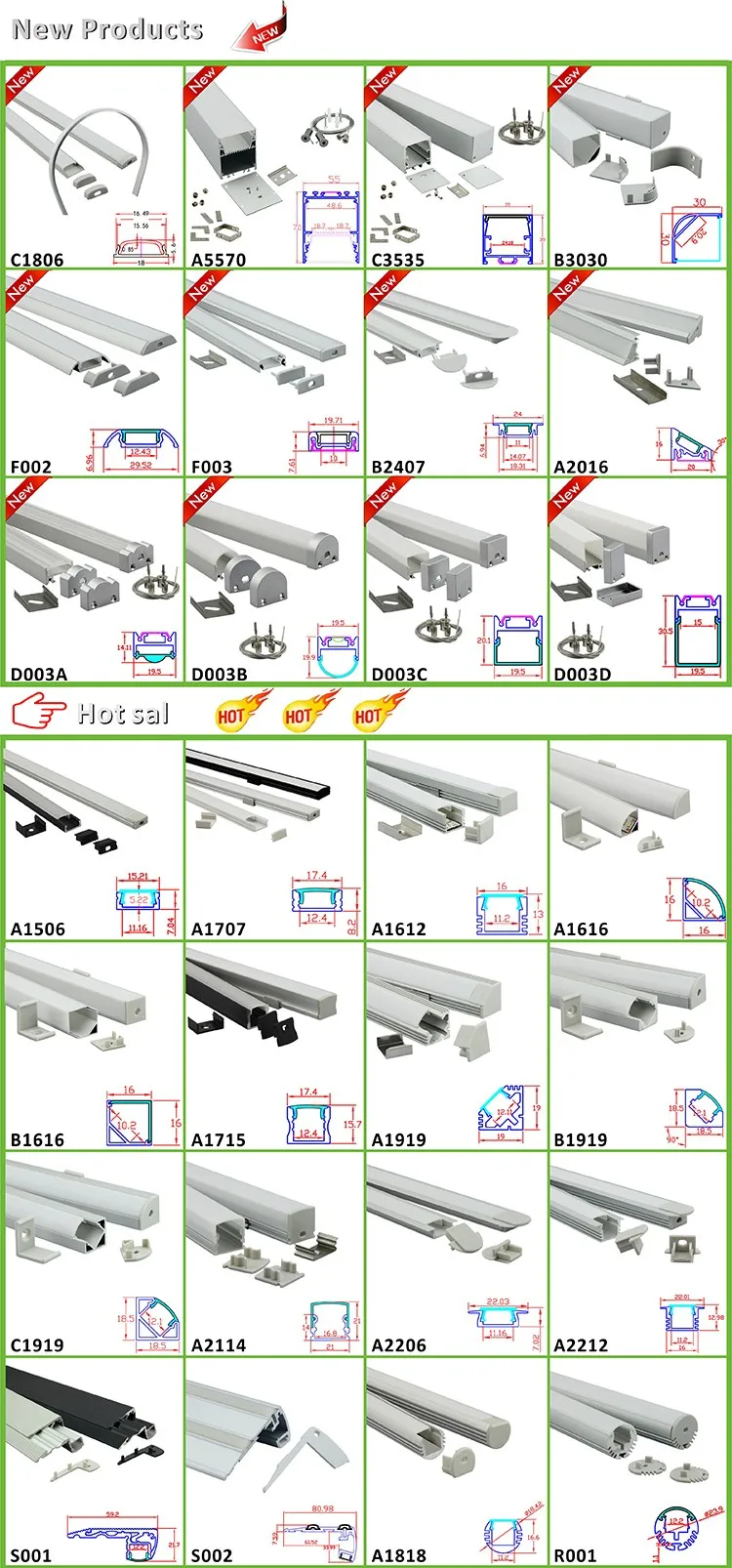 Kitchen G Handle Aluminum Profile With Led Strip Flexible For Led Cabinet Light