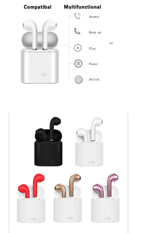 2019 New Technology Hands Free Noise Cancelling Promotional Mini Sport Running Bluetooth Wireless Earbuds - ANKUX.COM