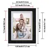 Chinese 8.7 * 6.8 inch black picture photo frames with good hooks
