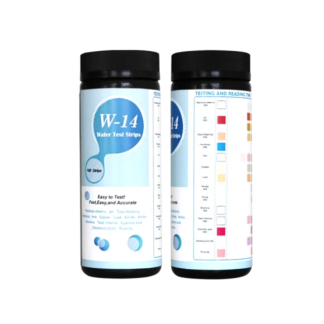 14 In 1 Sewage Wastewater Test Strips For Hardness,Ph,Lron,Residual