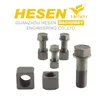 excavator track bolt and nut empty body
