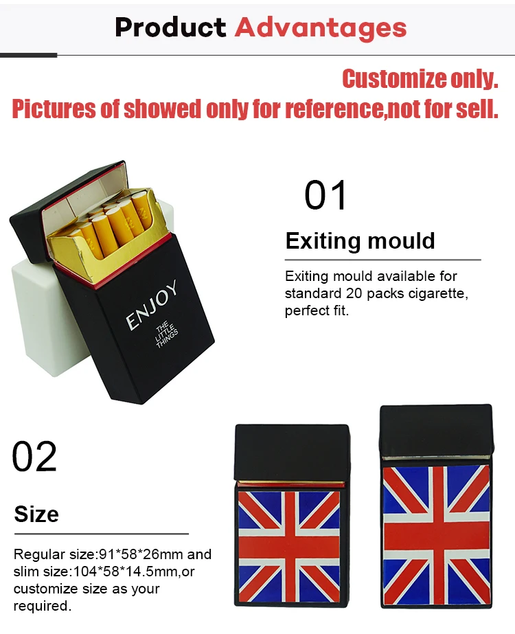 Make Your Own Silicone Fancy Diy Single Cigarette Box Case For Gifts