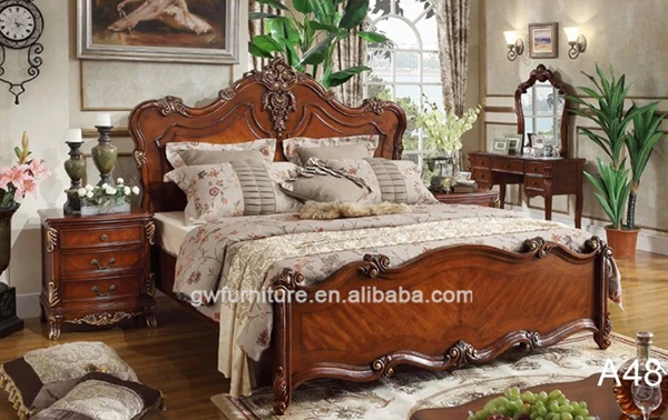 beautiful wood bedroom furniture set,top level quality wood bedroom