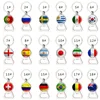 New Keychain Beer Bottle Opener 2018 World Cup Flag Printed Football Pattern Key Rings Holder Soccer Fans Souvenir