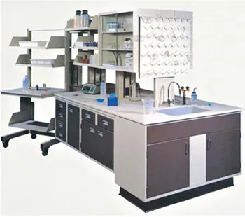 Chemical Resistance Wood Lab Work Table For Hospital With ...