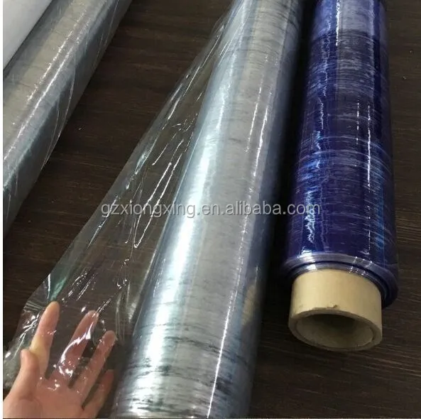 China Factory Roll Package Soft Pvc Plastic Film Hot Blue