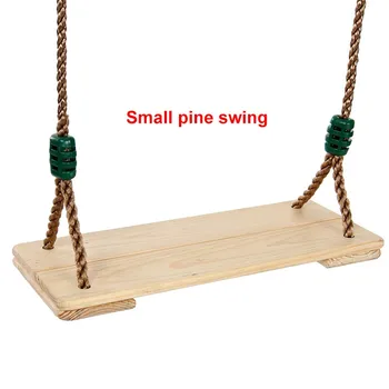 small wooden swing