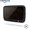 Latest technology new product H18 2.4G wireless backlit touchpad keyboard mouse combo