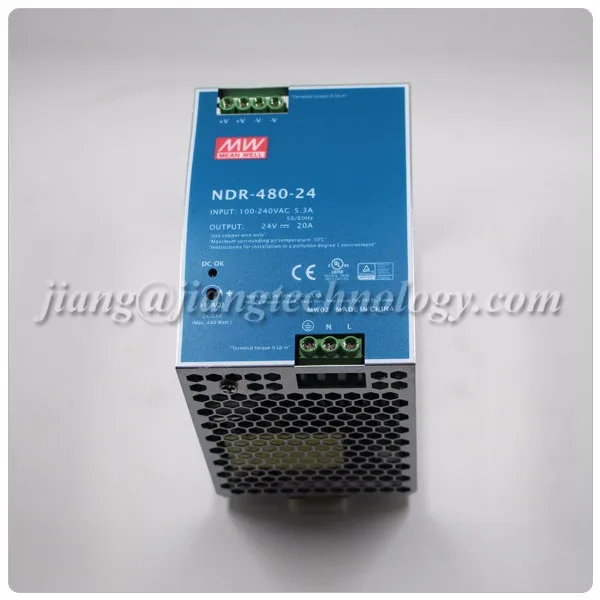 Meanwell Industrial Din Rail Smps Ndr-480-24 480w 24v 20a Switch Power ...