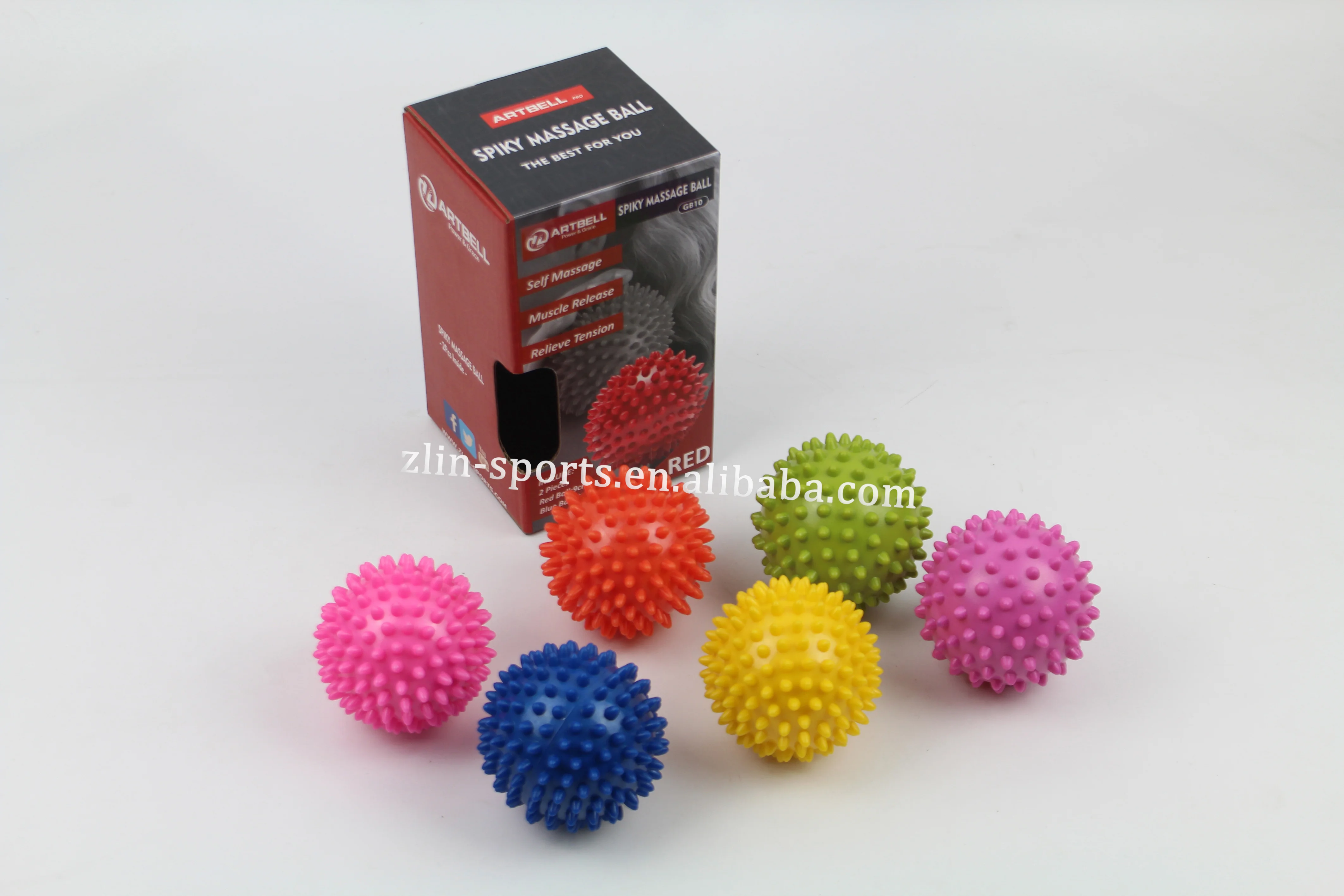 6cm To 10cm Spiky Massage Ball Set For Neck Hand&foot Muscle Body Deep