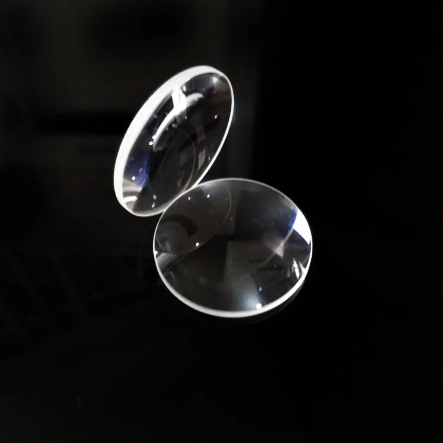 Conical Custom Clear Glass Round Spherical Plano Convex Magnifying Lens