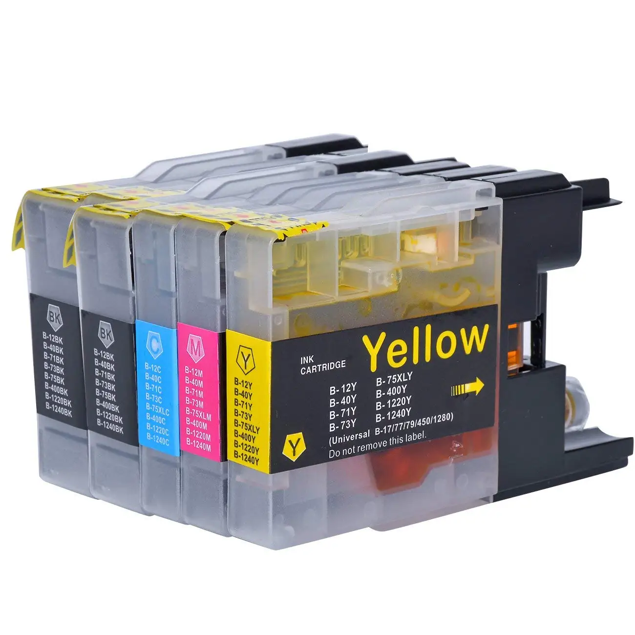 Get Quotations · 5 Pack Compatible with Brother LC75 LC71 Ink Cartridges LC-71BK LC-75BK (