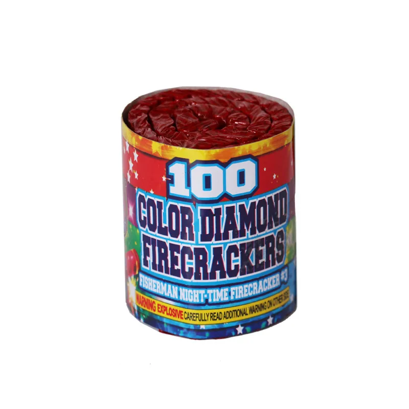 Factory direct 100 pcs 200pcs  Chinese  celebration firecrackers diamond Fisherman fireworks